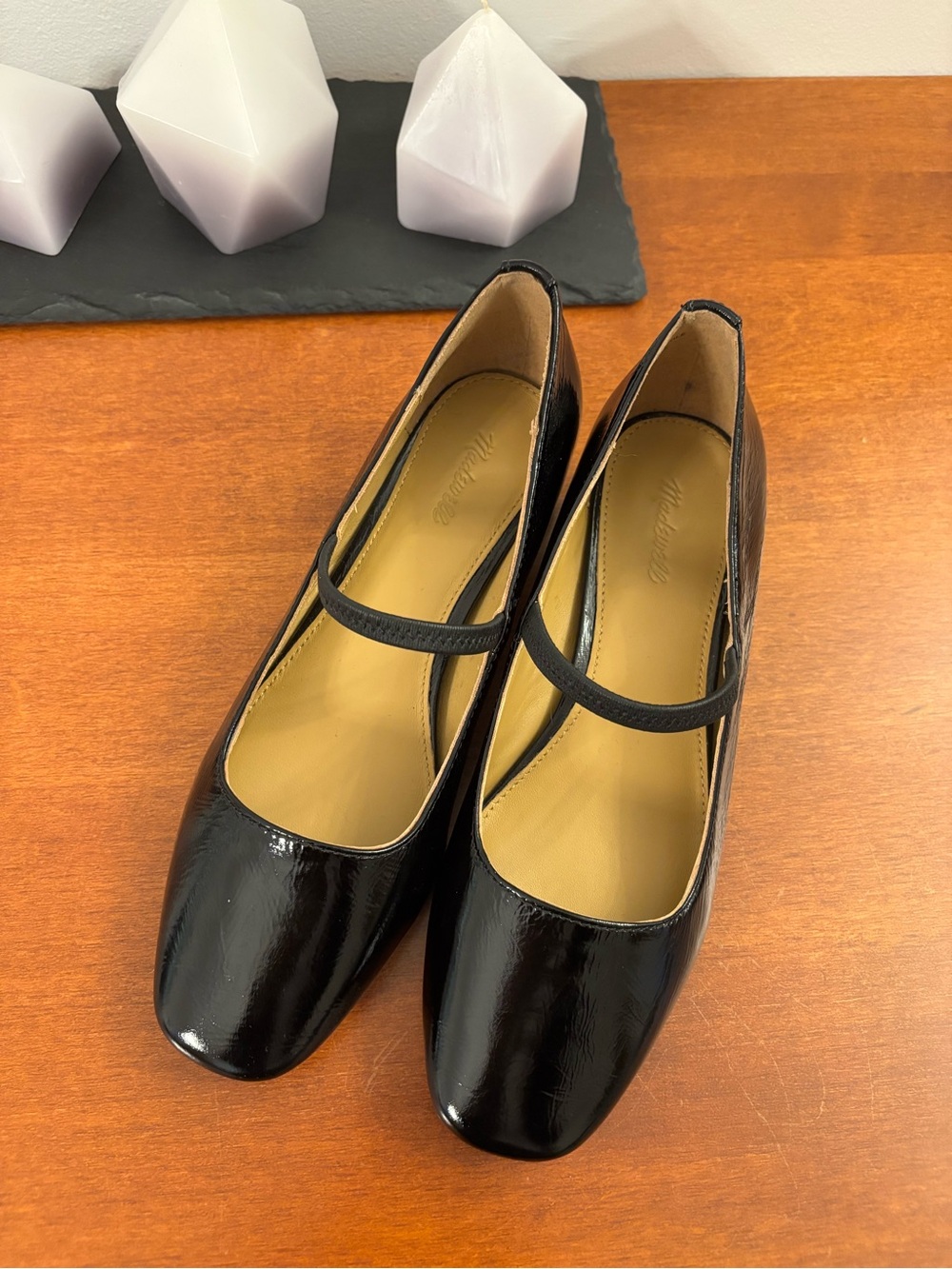 Madewell Greta Pump in black patent leather, 6.5, NIB - Picture 3 of 6
